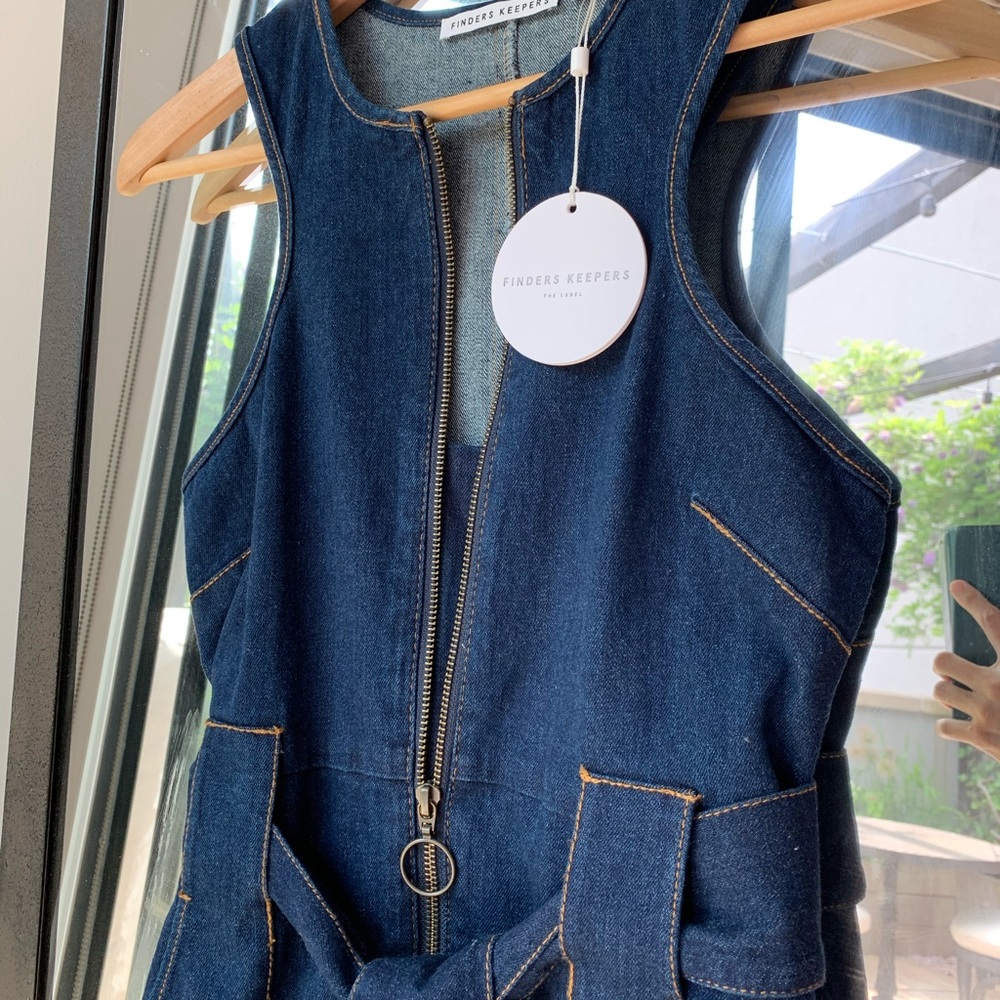 ๐ฆ UO Finders Keepers Denim A-line dress - NWT - Picture 9 of 11
